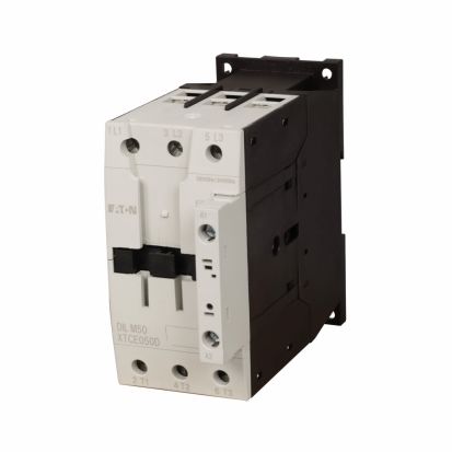 Eaton XTCE050DS1A XT Series D-Frame Full Voltage Non-Reversing IEC Contactor, 110/120 VAC V Coil, 50 A, 1NO-1NC Contact, 3 Poles