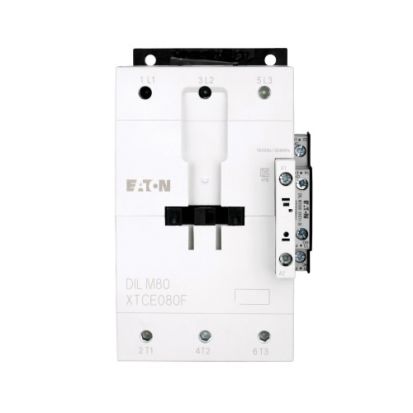 Eaton XTCE080FS1A F-Frame Full Voltage Non-Reversing IEC Contactor, 110 VAC at 50 Hz, 120 VAC at 60 Hz V Coil, 80 A, 1NO-1NC Contact, 3 Poles