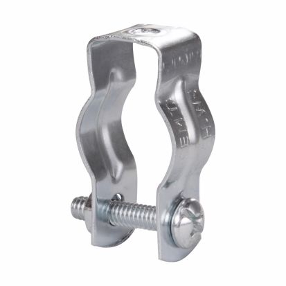 EATON Crouse-Hinds series 1B Rigid/IMC Cable and Conduit Hanger, EMT and Rigid/IMC, 3/4 Inch EMT Conduit Size, Steel, 3/4 Inch Rigid Conduit Size, With bolt
