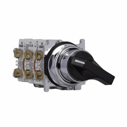 EATON 10250ED1381 10250T Custom Heavy Duty Non-Illuminated Selector Switch Operator, 30.5 mm, Push Button Operator, 4 Positions