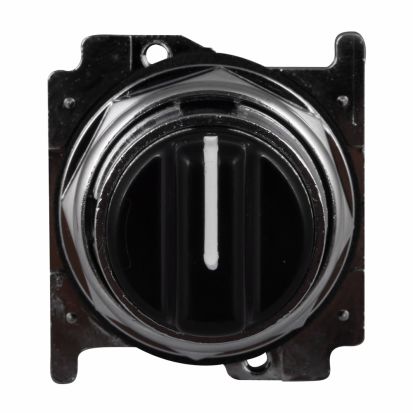 EATON 10250T1323 Heavy Duty Non-Illuminated Selector Switch Operator, 30.5 mm, Knob Operator, 3 Positions, Black