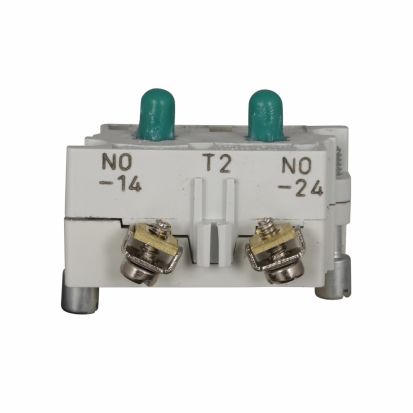 EATON Cutler-Hammer Series 10250T2 Heavy Duty Contact Block, 30.5 mm, 2NO Contact, 10 A at 600 VAC, 5 A at 250 VDC Contact, Silver Contact, Black