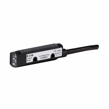 EATON Cutler-Hammer Series Perfect Prox® 13104A6517 Comet 3/4-Wire Forward Viewing Photoelectric Sensor, Tubular Shape, 2 in, Red Laser Sensing Beam, 1/3.5 ms Response, NPN/PNP Open Collector Output