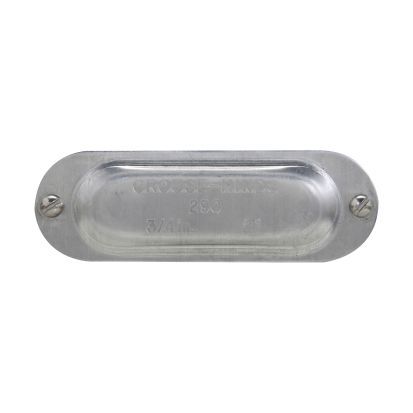 EATON Crouse-Hinds series 290 Aluminum Unilet® 290 Blank Cover With Screw, 3/4 Inch Hub, Aluminum, Natural