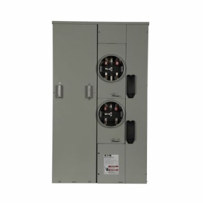 EATON Cutler-Hammer Series 1MP2204RRLB Group Metering Meter Pack With Horn Bypass, 200 A Self-Contained Socket, Underground Feed, 120/240 VAC, 400 A Bus