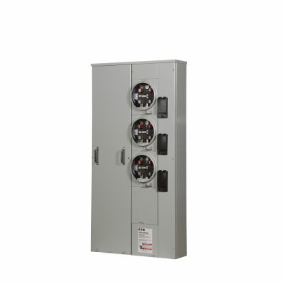 EATON Cutler-Hammer Series 1MP3124RRLB Group Metering Horn Bypass Meter Pack, 125 A Socket, Underground Feed, 120/240 VAC, 400 A Bus