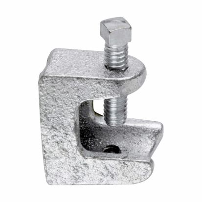 Eaton Corp Crouse-Hinds series 531 Rigid/IMC beam Clamp/insulator support, 1 Inch base Size, 3/4 Inch jaw opening Size, Malleable iron, 1/4 Inch-20 tapped holes