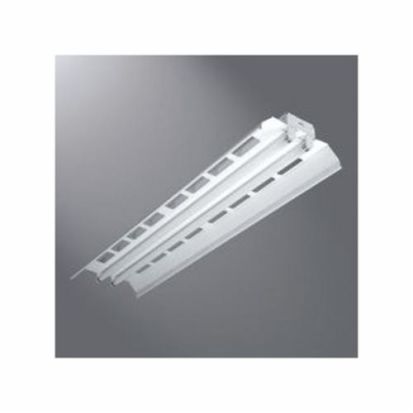 Cooper Lighting Metalux® 8TICF-232-UNV-EB81-U IAF/ICF Heavy Duty Universal Strip Light Fixture, (3) T8 Fluorescent Lamp, 120 to 277 VAC, Baked White Enamel Housing