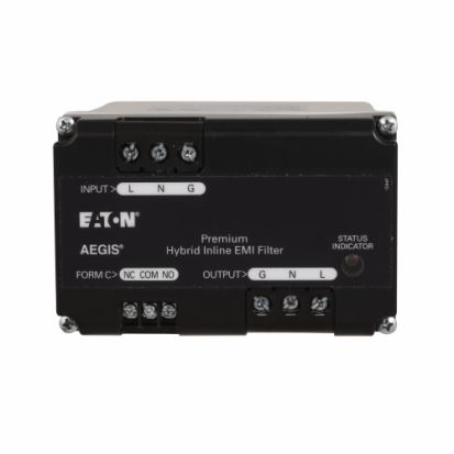 EATON Cutler-Hammer Series AEGIS AGPH12005 AEGIS 1-Pole 1-Phase Powerline Filter With Hybrid Filtering and Form C Contact, 120 VAC, 5 A, Modular