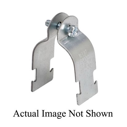 EATON B-Line Series B2022ZN B2000 2-Piece Pipe Clamp, 8 in Conduit, 1000/250/200 lb Load, 8-5/8 in OD, Low Carbon Steel