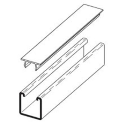 EATON B-Line Series B217PGRY120 PLASTIC CLOSURE STRIP, 120" (10 FT), GRAY