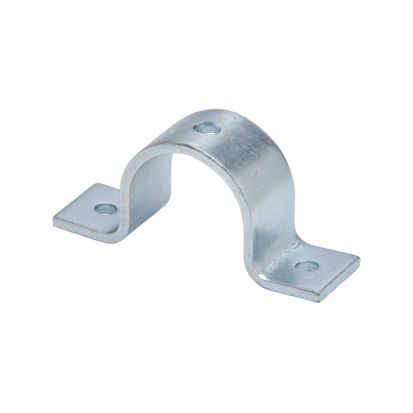 EATON B-Line Series B2400-6ZN 2-Hole Standard Pipe Clamp, 6 in Nominal, 1500/600/450 lb Load, Low Carbon Steel
