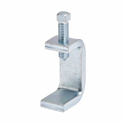 EATON B-Line Series B435ZN Beam Clamp, 2-1/8 in THK Flange, 900 lb Load, Low Carbon Steel