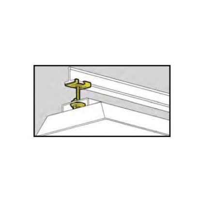 EATON B-Line Series BA-4-16-W Acoustical Tee, 15/16 in, For Use With T-Bars Electrical Fixture, 50 lb Load, Cold Rolled High Carbon Steel, Zinc Phosphate