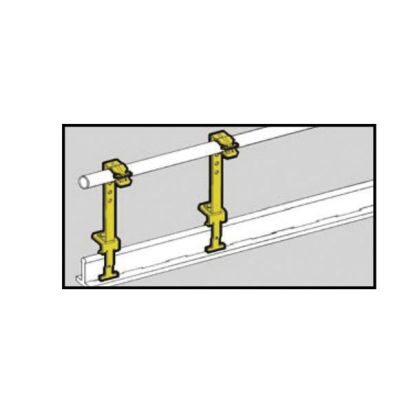 EATON B-Line Series BA28 Adjustable Support Fastener, 4-1/4 to 7-1/4 in H, Cold Rolled High Carbon Steel, Zinc Phosphate