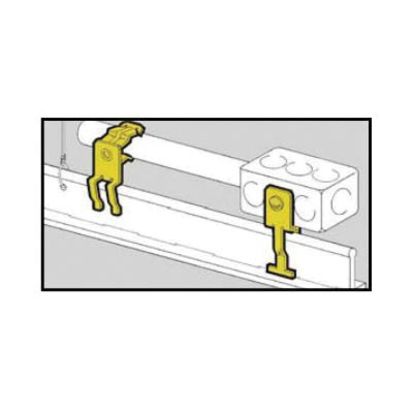 Eaton B-Line BA5-4T T-Bar Fastener, For Use With Vertical Box, Conduit and Cable Above T-Bar, Cold Rolled High Carbon Steel, Zinc Phosphate