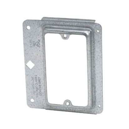 Eaton B-Line BB15 1-Piece Cover Plate Mounting Bracket, For Use With Low Voltage Outlet, Channel/Stud Mount, Steel