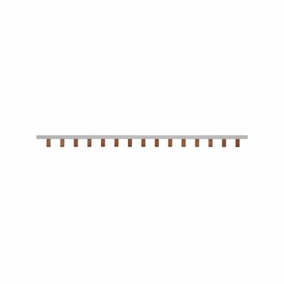 EATON Bussmann Series BB1P100M57 Single-Phase 57-Pin Modular Combination Busbar, For Use With Class CC, Supplemental and PV Fuse, 100 A, Class J, 1000 VDC