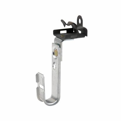 EATON B-Line Series BCH12-U-2-4 Cable to Beam J-Hook, 1/8 to 1/4 in Flange, 30 lb Load, Steel, Pre-Galvanized