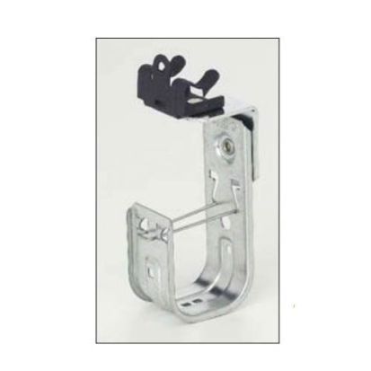 EATON B-Line Series BCH21-U-2-4 Cable to Beam J-Hook, 1/8 to 1/4 in Flange, 30 lb Load, Steel, Pre-Galvanized