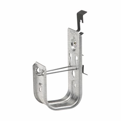 Eaton B-Line Qwik-Latch BCH32-W2 J-Hook Cable To Wire/Rod Fastener Cable Hook, 2 in, 25 lb Load, Steel