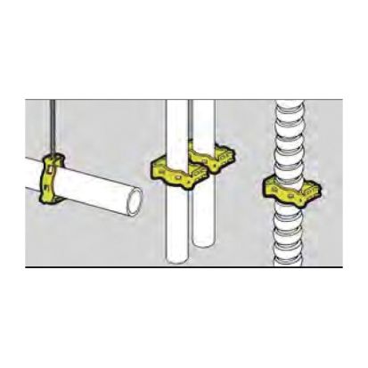 Eaton B-Line Guide-Rite™ BG-8-12-4T 1-Piece Conduit Fastener, For Use With 3/8 to 2 in EMT/Rigid Conduit, 100 lb Vertical, 25 lb Horizontal Static Load Capacity, Steel