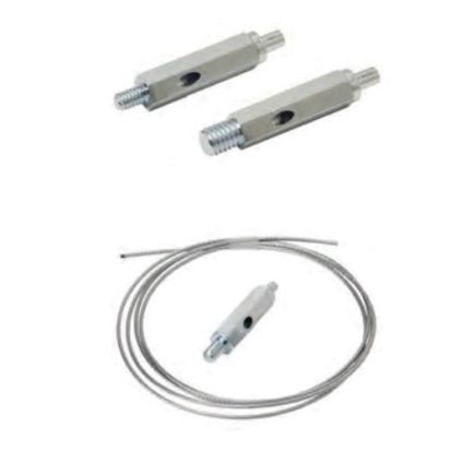 EATON B-Line Series KwikWire™ BKF100-4 Wire Rope Hanger, For Use With 1/16 to 3/32 in Dia Wire Rope, 1/4-20 TPI, 45 to 90 lb Load
