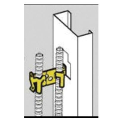 EATON B-Line Series BX4M Flexible Conduit Cable Fastener, For Use With 14 to 10 AWG Cable, 2-Runs, 3/8 in Conduit, High Carbon Steel