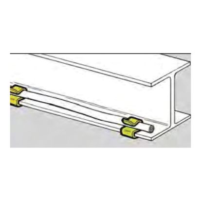 EATON B-Line Series BXL-1519 Flexible Conduit/Cable Fastener, For Use With 5/16 to 1/2 in THK Flange, 0.5 to 0.718 in Dia Cable, Steel