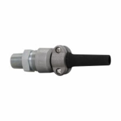 Eaton Crouse-Hinds series CGBS3016 CGBS Explosionproof Portable Straight Cord Connector, 1 in Trade, 5/8 to 3/4 in Cable Openings, Steel, Electro-Plated Zinc