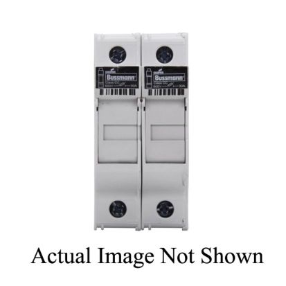 Edison CHCC2DU CH Series Finger Safe Modular Fuse Holder, 48 V DC, 30 A, Class: CC, 18 to 4 AWG Wire, 2 Poles