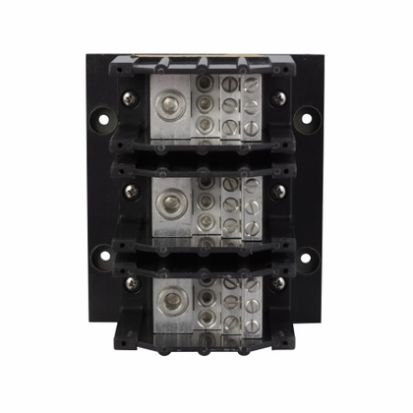 EATON Cutler-Hammer Series CHDB3713 Power Distribution Blocks, Open, 310A, Three-pole, 300kcmil-#4AWG line, (6)#2-#12AWG/(3) 1/0-#12AWG load