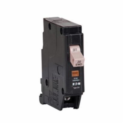 Eaton Corp Cutler-Hammer Series CHF120 Type CHF Standard Circuit Breaker, 120/240 VAC, 20 A, 10 kAIC, Interrupt, 1 Poles, Mechanical Trip