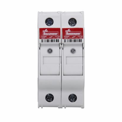 EATON Bussmann Series CHM2DIU Modular Fuse Holder With Indicator, 600/690 VAC, 30/32 A, 18 to 4 AWG Wire, 2 Poles