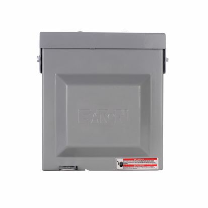 EATON Cutler-Hammer Series CHU7S 4-Circuit Unmetered Power Outlet Panel, 125 VAC, 20 A, 8 to 2/0 AWG Wire, Surface Mount