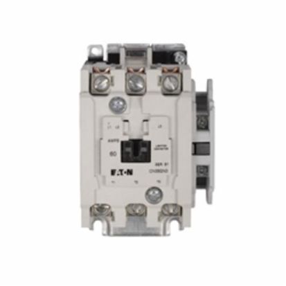 EATON CN35GN3AB Electrically Held Open Lighting Contactor, 110 to 120 VAC V Coil, 60 A, 1NO Contact, 3 Poles