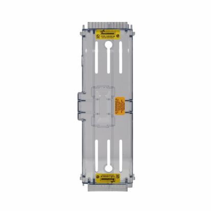 Eaton Corp Bussmann Series CVR-J-60200-M Non-Indicating Fuse Block Cover, 110 to 200 A, 600 VAC, For Use With JM60200-1CR/JM60200-2CR/JM60200-3CR Class J Knife Blade Fuse Block, Thermoplastic