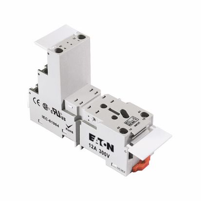 EATON Cutler-Hammer Series D2PAP Size B Module Relay Socket, 300 VAC, 10 A, For Use With D2PR4 and D2PF4 Relay