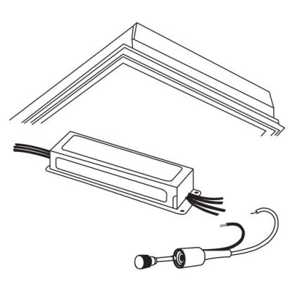 Cooper Lighting Metalux® DF-22W-U Drywall Framing Kit, For Use With 24-3/16 in W x 24-1/4 in L Ceiling Opening, Aluminum, White