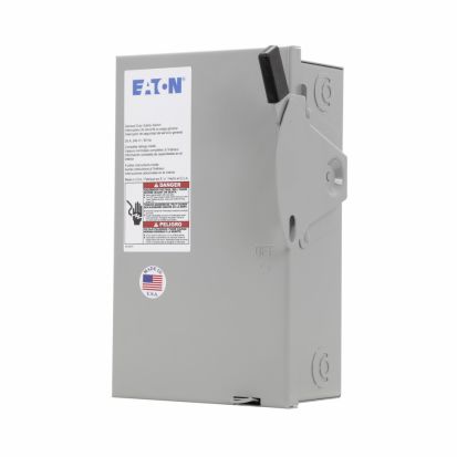 EATON DG221UGB DG Series Non-Fusible General Duty Safety Switch, 240 VAC, 30 A, 3 hp, DPST Contact, 2 Poles