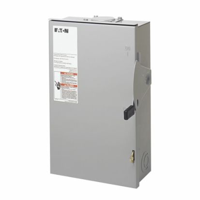 EATON Cutler-Hammer Series DG322NRB DG Series Cartridge Fusible General Duty Safety Switch, 240 VAC, 60 A, 3 to 10 hp, 7-1/2 to 15 hp, TPST Contact, 3 Poles