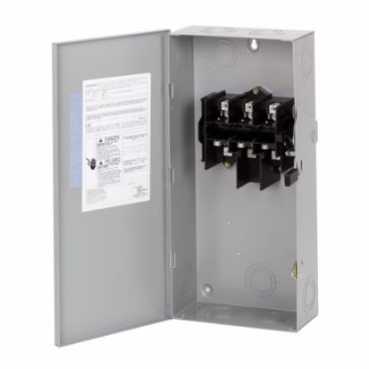 EATON Cutler-Hammer Series DG323NGB DG Series Cartridge Fusible General Duty Safety Switch, 240 VAC, 100 A, 7-1/2 to 15 hp, 15 to 30 hp, 3 Poles