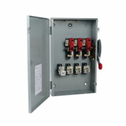 EATON Cutler-Hammer Series DG324NRK DG Series Cartridge Fusible General Duty Safety Switch, 240 VAC, 200 A, 15 hp, 25 to 60 hp, TPST Contact, 3 Poles