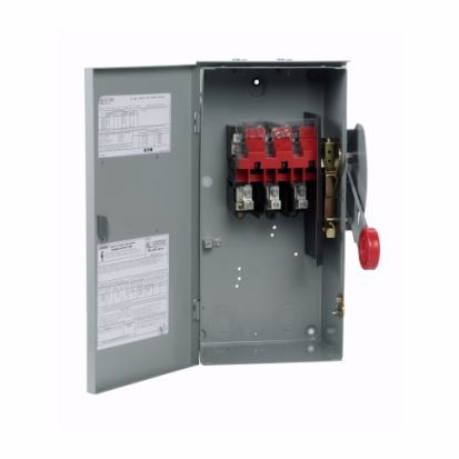 Eaton DH362URK DH Series Heavy Duty Non-Fusible Safety Switch, 600 VAC, 60 A, 25 hp, 60 hp, TPST Contact, 3 Poles