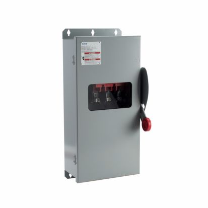 EATON Cutler-Hammer Series DH363UDKW K Series Heavy Duty Non-Fusible Single Throw Safety Switch With Upper Viewing Window, 600 VAC, 100 A, 20 hp, 40 hp, 50 hp, 75 hp, 100 hp, TPST Contact, 3 Poles