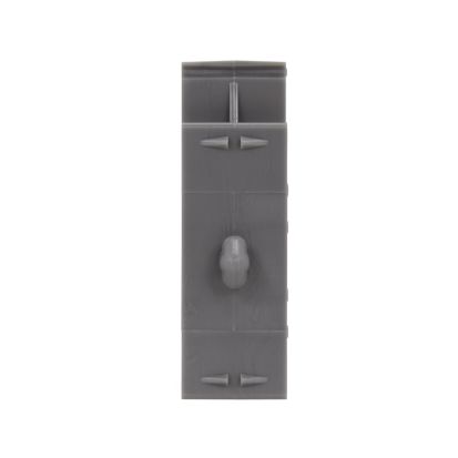 EATON Bussmann Series DRA-2 Non-Indicating American Rail Adapter, For Use With Class M/R 250 VAC 0 to 30 A Fuse Block, 30 A, Lexan® 141, Gray