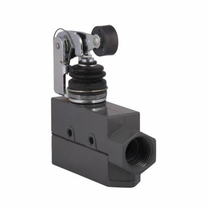EATON Cutler-Hammer Series E47BLS33 Enclosed Precision Switch, 250 VAC, 30 VDC, 6/15 A, Booted Roller Lever Actuator, SPDT Contact, 1 Pole