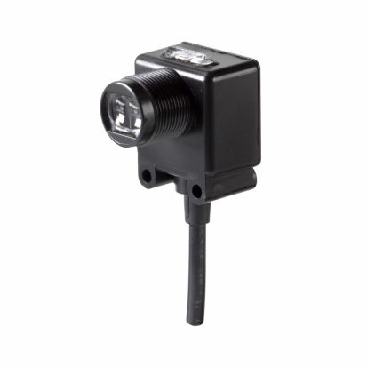 EATON Cutler-Hammer Series E65-SMPP050-HL5 Perfect Prox Photoelectric Sensor, E65, Back Ground Suppression, Forward Viewing, Power (green), output (red), TargetLock (orange), 16.4 ft, 100 mA at 10-30 Vdc, PVC, NPN and PNP open collector, 10-30 Vdc