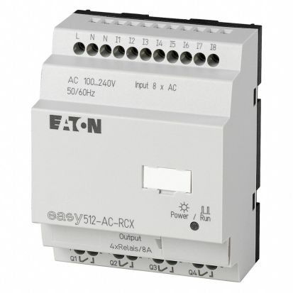 Eaton Corp Cutler-Hammer Series EASY-E4-AC-12RCX1 EASYE4 NPLC 100-240AC RLY SCWTRM