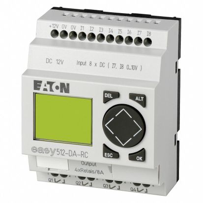 EATON Cutler-Hammer Series EASY-E4-UC-12RC1 197211 EASYE4 NPLC 12/24DC,24AC RLY DISP SCWTRM